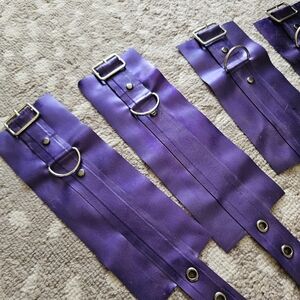 100% Latex Purple Cuff Set